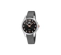 Lotus 18799/3 Women's Analogue Quartz Watch with Stainless Steel Strap, Black, Modern