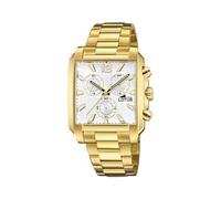 Lotus 18853/1 Men's Analogue Quartz Watch with Stainless Steel Strap, Gold, Modern