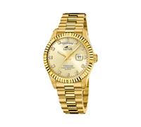 Lotus L18857/5 Men's Gold Dial Day Date Wristwatch