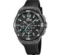 Lotus 18975/3 Mens Carbon Fiber Chronograph Watch with Leather Strap
