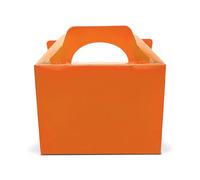 Lotus 20 x Children/Kids Plain Coloured Party Boxes Carry Food Meal Fun Picnic Birthday Wedding Favour/Baby Shower Party Halloween Trick or Treat Box Loot Bag (Orange)
