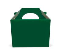 Lotus 20 x Children/Kids Plain Coloured Party Boxes Carry Food Meal Fun Picnic Birthday Wedding Favour/Baby Shower Party Halloween Trick or Treat Box Loot Bag (Forest Green)