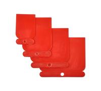 Lotus 4-Piece Plastic Filler Applicator Kit, Flexible Scraper Set, Reusable & Easy to Clean, 50/80/100/120mm, lot-G0946