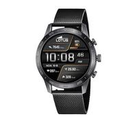 Lotus 50048/1 Black IP PVD-Plated Smartwatch with Steel Mesh Bracelet