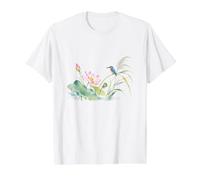 Lotus and Kingfisher Value Graphic T-Shirt, Men, White, L
