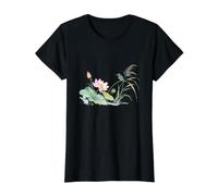 Lotus and Kingfisher Value Graphic T-Shirt, Women, Black, M