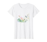 Lotus and Kingfisher Value Graphic T-Shirt, Women, White, M