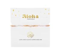 Lotus and Luna Delicate Handmade Goddess Bracelet - Adjustable Size, Brass, Pearl