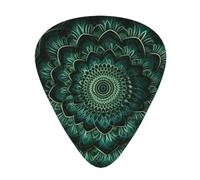 Lotus And Vortex 12 Pack Guitar Plectrums With Storage Case, 0.46/0.71/0.96mm, Including Thin, Medium Thick Guitar Plectrums For Electric Guitars Bass Ukulele