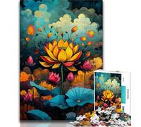 Lotus Art 1000 Piece Jigsaw Puzzles for Adults & Teens,Challenging To Complete But Fun And Humorous Unique Home Decor And Gifts (75x50cm)