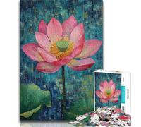 Lotus Art 1000 Pieces Jigsaw Puzzles for Adults And Teens,Stress Reliever Difficult Challenge Enhance Love between Couples 50x75cm
