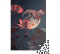 Lotus Art Quadratisches Puzzle mit 1000 Teilen für Erwachsene und als Familienaktivität aus Holz (75 x 50 cm)