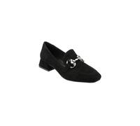 Lotus 'ava' Suede Loafers In Black Black