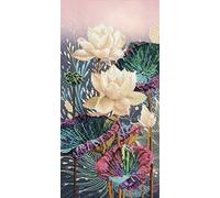 "Lotus"; Bead Embroidery kit; Beaded Cross Stitch; Contemporary Embroidery; 100% Glass Seed Beads Preciosa; Needlepoint; Handcraft; Tapestry kit; Needle Arts; Decor