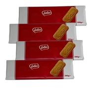 Lotus Bisco Vegan Original Caramelised Biscuits 250g, Ingredients from Natural Origins, Nut Free Recipe, Tea Biscuits, Available for Hampers and Gifts on Mothers Day & Christmas (Pack of 4)