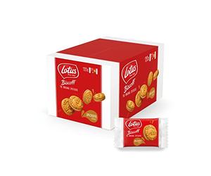 Lotus Biscoff Biscuits Filled with a Speculoos Cream - Pack of 120 Cookies - Lotus Biscoff Speculoos Flavoured Biscuits - Traditional Colourless Recipe - Suitable for Vegans