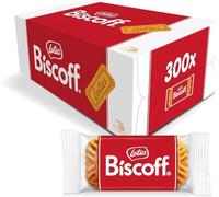 Lotus Biscoff Biscuits Pack of 300 | Individually Wrapped Caramelised Biscuits | Crunchy Sweet Snack | Perfect for Tea, Coffee & On-the-Go | Lunchbox Friendly | Hygienically Packed