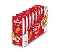 Lotus Biscoff & Go, Sweet Spread & Breadstick Snack, Caramelised Biscuit Flavour, Vegan, No Colours or Added Flavours, 8x45g, 360g