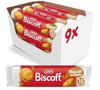 Lotus Biscoff - Sandwich Biscuits - 15 Sandwich Biscuits Per Pack - Ingredients from natural origin - Vegan - No colours or added flavours - 9x150g - 1,35kg (1 Box, With Biscoff Cream Filling)