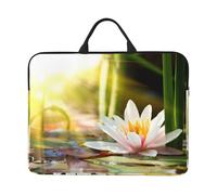 Lotus Blossom 14 Inch Printed Laptop Sleeve, 600d Oxford-Cloth Shockproof Laptop Case With Thickened Pearl Cotton,Waterproof Portable Laptop Handbag Cover