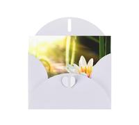 Lotus Blossom Printing Holiday Love Buckle Pearl Paper Bulk With Envelopes Greeting, Thinking Of You Cards 4 X 6inch