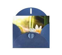 Lotus Blossom Printing Holiday Love Buckle Pearl Paper Bulk With Envelopes Greeting, Thinking Of You Cards 4 X 6inch