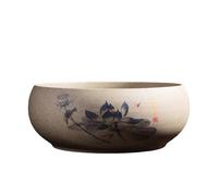 Lotus Bowl Planter, Ceramic Lotus Bowls For Indoor Planting In Water For Succulents, Indoor Plants, Modern Home Decor (B)