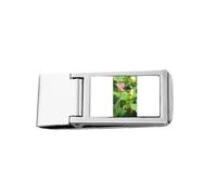 Lotus Bud Summer Art Deco Fashion Slim Money Clip Stainless Holder Pocket Wallet