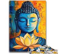 Lotus Buddha 1000 Piece Jigsaw Puzzles for Teenagers,Challenging Game Gifts for Is Ideal As A Gift for The Whole Family (38x52cm)
