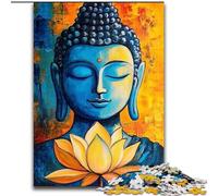 Lotus Buddha Jigsaw Puzzles for Adults 1000 Piece Puzzle, Help The Brain Exercise Addictive Toys to Cultivate Patience Unique Challenge Game (size 26x38cm)