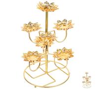 Lotus Candle Rack Stainless Steel Stand for Votive Home Use
