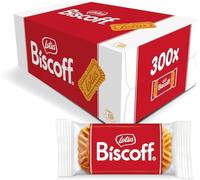 Lotus Caramelised Biscoff Individually Wrapped Biscuits (300 Per Box) (1875g) (2 Boxes (600)