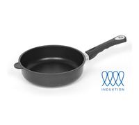 Lotus Cast Iron Pan High-Rim Pan Ø24cm Induction B18.5cm H7.5cm Removable Handle