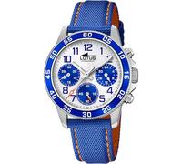 Lotus Children's Watch 18581/7 Junior Collection Stainless Steel Case 316L Silver Leather Strap, white