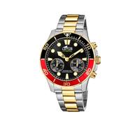 Lotus 18801/4 Connected Collection, 44.5 mm Black Case with Two-Tone Steel Strap for Men