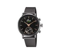Lotus Model 18806/1 Watch from The Connected Collection, 42mm Black case with Dark Grey Steel Strap for Men