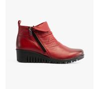 Lotus Women's Cordelia Leather Boot Red, Size 4 | Charlies
