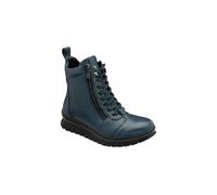 Lotus 'corsica' Leather Zip-Up Ankle Boots In Blue Blue 6