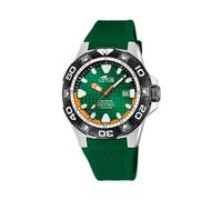 Lotus Watches Men's Diver Watch 18927/3 - WR 200M, Rubber Strap, Green Dial