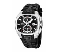 Lotus Doom watch black dial leather strap 15753/2