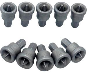 Lotus Drywall Screwdriver Bits 10pc, PH2 Phillips 2 Hex Shank 65mm Screw Setter Bits for Plasterboard, Plywood & Drywall Screws, lot-F0720