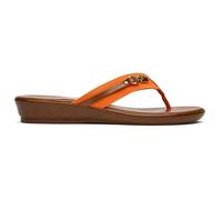 Lotus 'esino' Toe-Post Wedge Sandals In Orange Orange