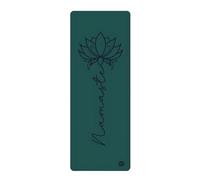 Lotus et Moi Yoga Mat Thick 4.5mm, Natural Rubber and PU Non Slip Yoga Mats with Strap Women, Exercise Mat for Yoga, Professional Pilates, Home Workout, Gym Mat Fitness, Namaste Yoga Mat (Dark Green)