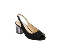 'Evelyn' Peep-Toe Shoes Lotus Black 5