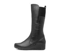 Lotus Fitzgerald Wedge Black leather Womens knee-high boots in a Plain Leather in Size 38