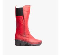 Lotus FITZGERALD Womens Tall Boots Red - UK 4