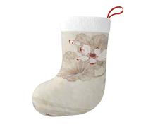 Lotus Floral 1 Christmas Stocking, Candy Gift Bags, Hanging Stocking Ornament, Christmas Decorations