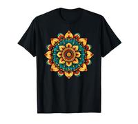 Lotus Floral Mandala Sacred Geometry Pattern T-Shirt