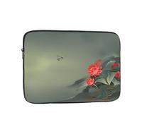 Lotus Flower and Dragonfly Patterned laptop sleeve ï¼Œ15 inch suitable for laptops, tablets, etc