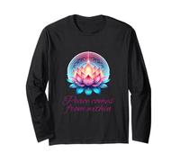 Lotus Flower I Peace Comes from Within I Zen Yoga Meditation Long Sleeve T-Shirt